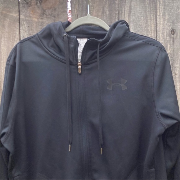 Under Armour full zip Hoodie Women’s Large color Black - Picture 1 of 7